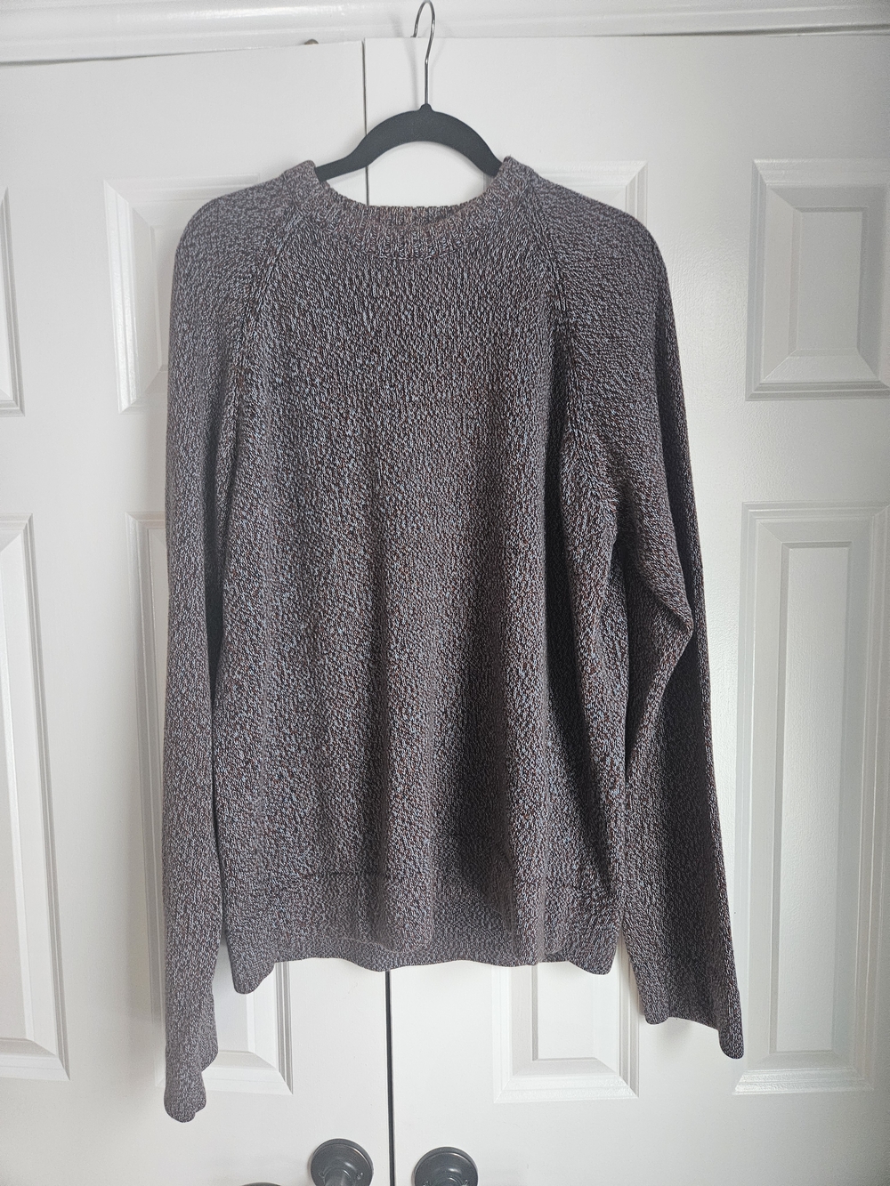 J. Crew Men's Crewneck Sweater in Multi-color Blend 100% Cotton XL